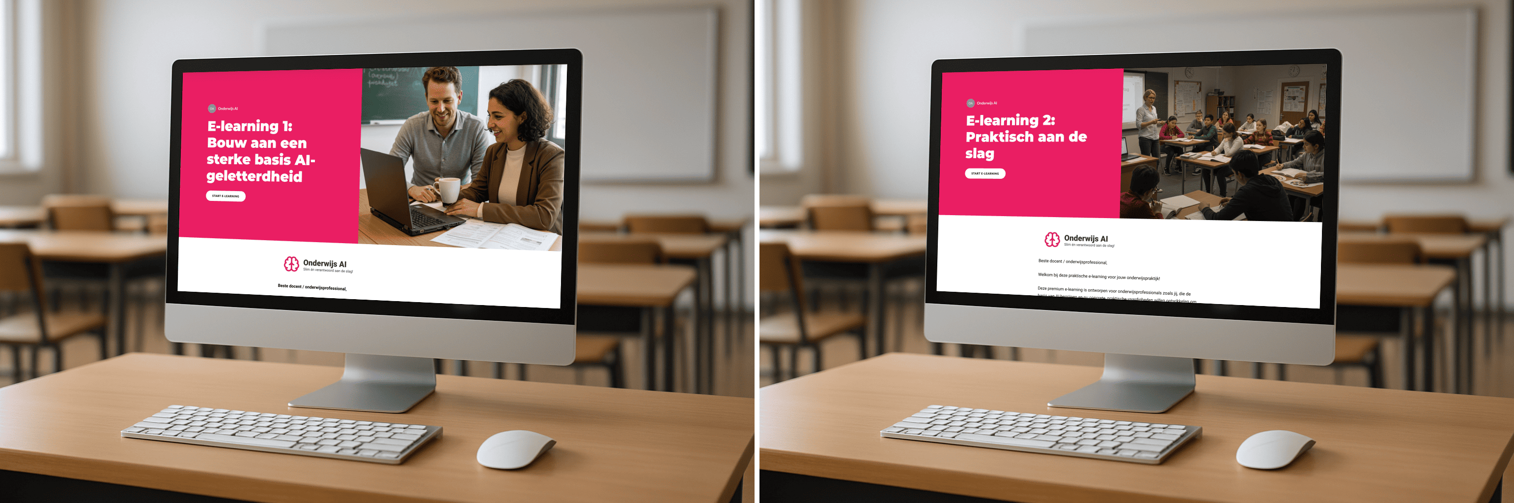 De twee e-learnings