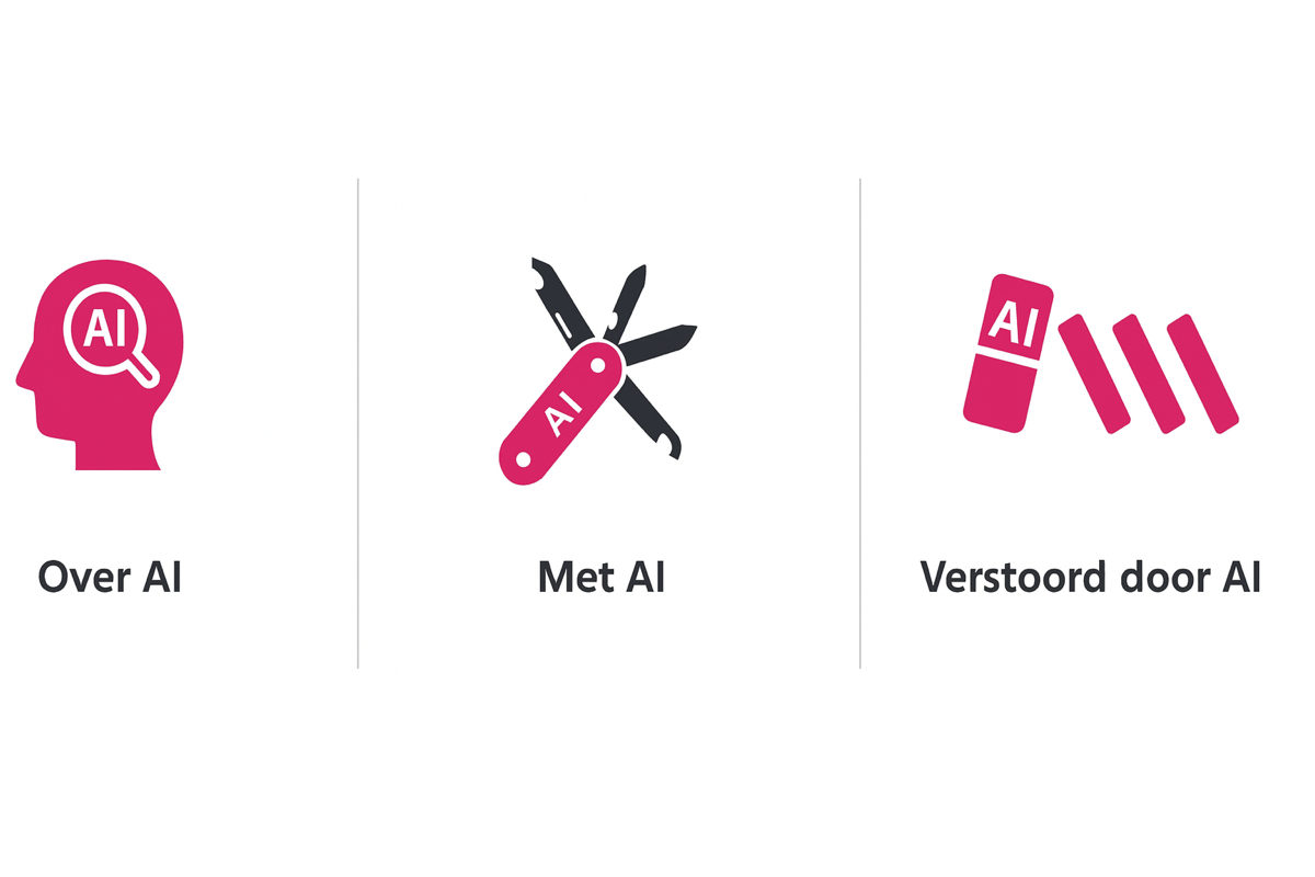 Onderwijs over AI, Onderwijs met AI, Onderwijs verstoord door AI